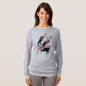 T-shirt Boston Terrier Rudolph la chemise de Flowy de (Devant entier)