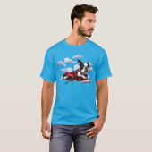 T-shirt Boston Terrier Super Hero (Devant entier)