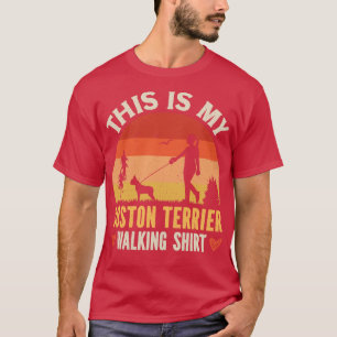 T-shirt Boston Terrier Walking 1