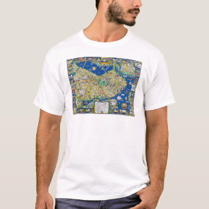 T-shirt Boston vintage vieille ville carte géographie amér