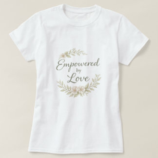 T-shirt Botanical accents love quotes AI art 