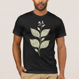 T-shirt Botanique à l'aquarelle minimaliste « Soft Mama » 