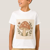 T-Shirt Botanique Champignon Esthétique (Devant)