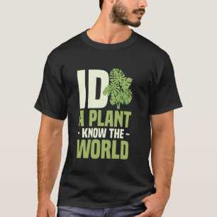 T-shirt Botanique ID une plante Connaître l'horticulture m