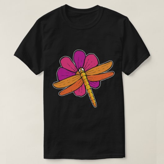 T-shirt Botaniste de la fleur de libellules (Design devant)