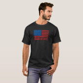 T-shirt Botaniste en détresse Grunge American Flag USA Pat (Devant entier)