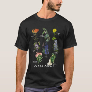 T-shirt Botaniste Jardinage Fleur Fatale Poison Botanique