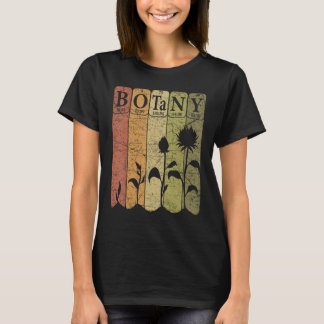 T-shirt Botany Éléments de tableau périodique Plante Lover