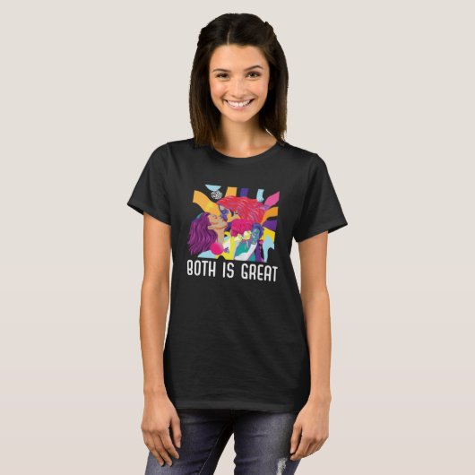 T-shirt Both Is Great Bi Bisexual Rainbow Pride Bisexualit (Devant entier)