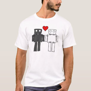 T-shirt Bots pour garçons personnalisables en amour