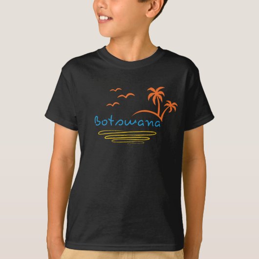 T-shirt Botswana Beach Afrique australe (Devant)