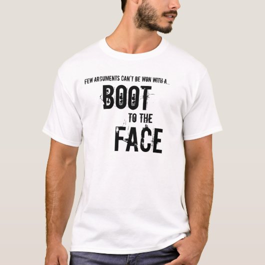 T-shirt Botte au visage (Devant)
