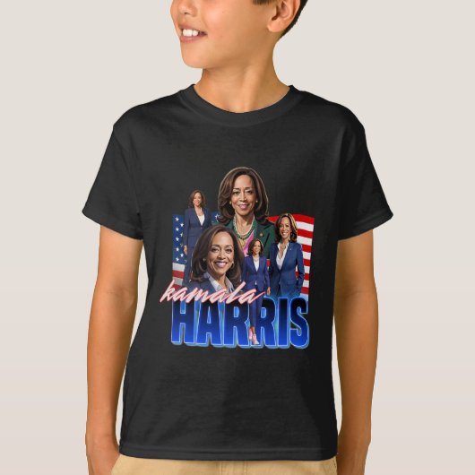 T-shirt Botte du drapeau américain Harris (Devant)