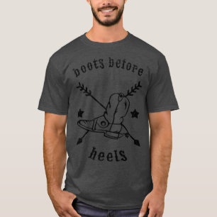 T-shirt Bottes avant talons Cowgirl Western Southern Count