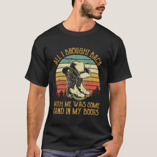 T-shirt Bottes Cowboy Sable Dans Mes Bottes Sud Ouest