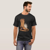 T-shirt Bottes de cowboy western (Devant entier)