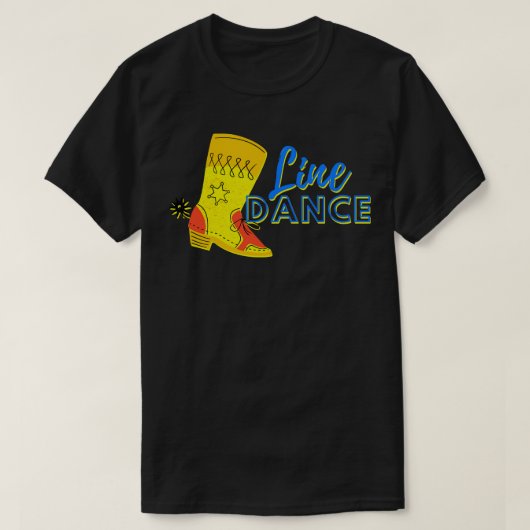 T-shirt Bottes de danse de ligne (Design devant)