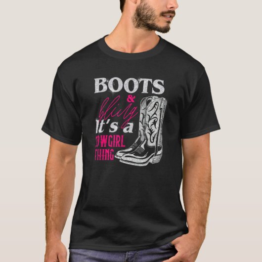 T-shirt Bottes de fille Bling Femmes mignonne Amour Pays V (Devant)