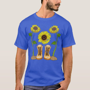 T-shirt Bottes de jardinier Fleurs Jaunes Fleuriste