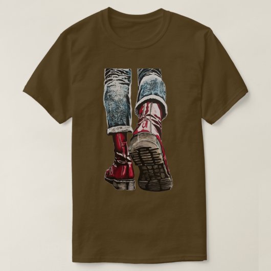 T-shirt Bottes en tête de peau (Design devant)