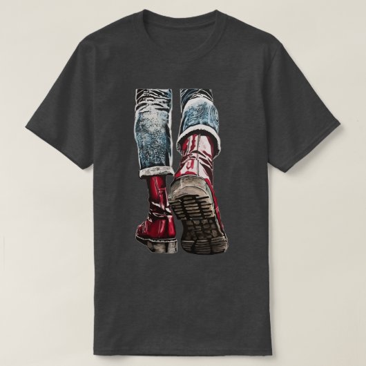 T-shirt Bottes en tête de peau 1 (Design devant)