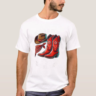 T-shirt Bottes et bling Cowgirl Rodeo Horseback équitation