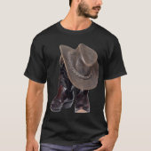 T-shirt Bottes et Casquette de cowboy (Devant)