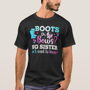 T-shirt Bottes ou arcs Grande soeur révélation du sexe de 