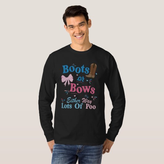 T-shirt Bottes Ou Bows D'Une Façon Ou D'Une Autre Beaucoup (Devant entier)
