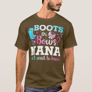 T-shirt Bottes ou vaches Nana Baby shower de révélation de