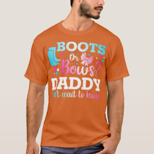 T-shirt Bottes ou vaches papa Baby shower de révélation de