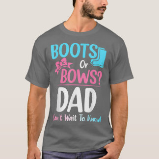 T-shirt Bottes ou vaches Papa Genre Révéler Grossesse Anno