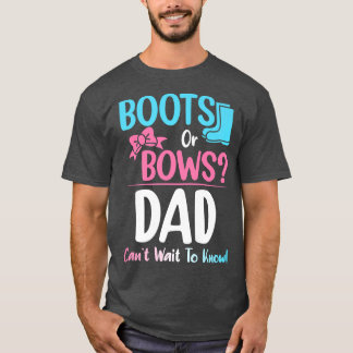 T-shirt Bottes ou vaches Papa Genre Révéler Grossesse Anno