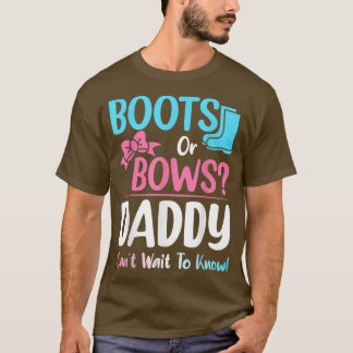 T-shirt Bottes ou vaches papa Genre Révéler Grossesse Anno