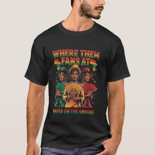 T-shirt Bottes sur le terrain Juneteenth Cowgirl Où les 