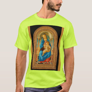 T-shirt Botticelli (1445-1510) Madonna & Child Enthroned