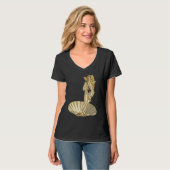 T-shirt Botticelli Venus With Electric Guitar Rock Guitari (Devant entier)