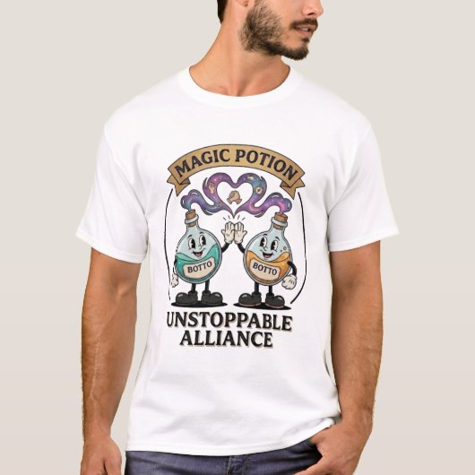 T-shirt Botto Brand Unstoppable Alliance Retro Magic Potio (Devant)
