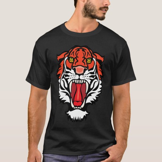 T-shirt Bouche de croissance Open Bengale Tiger Anniversai (Devant)