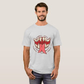 T-shirt Bouche de monstre en difficulté (Devant entier)