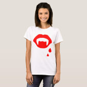 T-shirt Bouche de vampire (Devant entier)