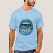 T-shirt Bouche du symbole de paix (Devant)
