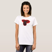 T-shirt bouche farfelue (Devant entier)