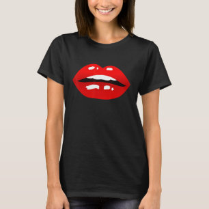 T-shirt Bouche lèvres 80s 90s 80s 90s Theme Party