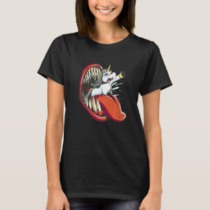 T-shirt Bouche Manger Unicorne Cool Art