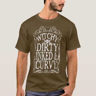 T-shirt Bouche Sale Encaissée Et Courbe