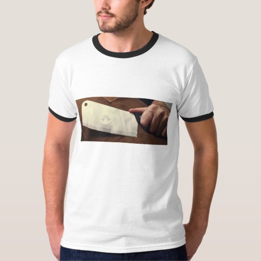 T-shirt Boucher, fendoir, et porc (Devant)