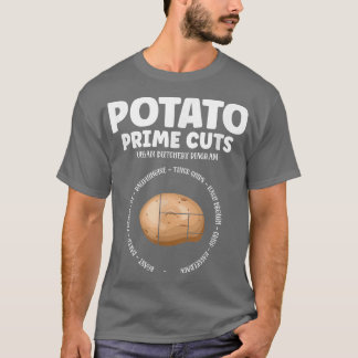T-shirt Boucher végétal de pomme de terre Plante végétarie