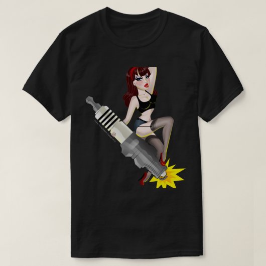 T-shirt Bouchon d'étincelle de miel Garge (Design devant)