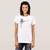 T-shirt bouclé bleu du Delaware de remous (Devant entier)